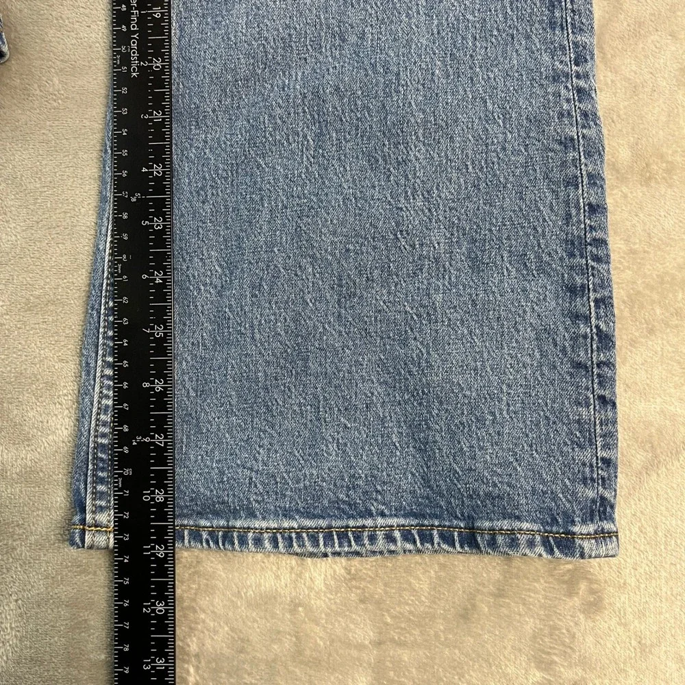 Abercrombie & Fitch Mid Rise Bootcut Jeans Womens 31 Short Blue Denim Med Wash